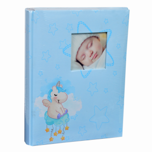 Фотоалбум 200 бр. 10х15  еднорог син